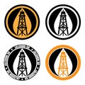 Oil derrick logo