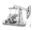 Oil derrick on white background. 3d rendering Royalty Free Stock Photo