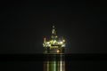 Oil drilling platform Royalty Free Stock Photo