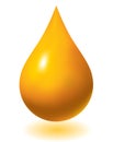 Oil drop Royalty Free Stock Photo