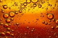 Red Orange oil drop bubbles Royalty Free Stock Photo