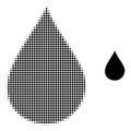 Oil Drop Halftone Dot Icon Royalty Free Stock Photo