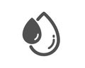 Oil drop icon. Hair care serum sign. Vector