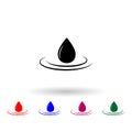 Oil drop multi color icon. Simple glyph, flat vector of spa icons for ui and ux, website or mobile application