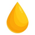 Oil drop plant icon cartoon vector. Leaf food Royalty Free Stock Photo