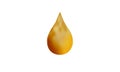 Oil Drop, realistic single oil drop on white background, vector illustration,