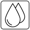 Oil drop vector icon Royalty Free Stock Photo