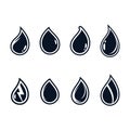 Oil drop vector icon Royalty Free Stock Photo