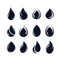 Oil drop vector icon illustration Royalty Free Stock Photo