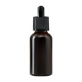 Oil dropper bottle. Essential oil brown flask Royalty Free Stock Photo