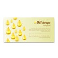 Oil drops background with place for text Royalty Free Stock Photo