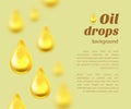 Oil drops background with place for text Royalty Free Stock Photo