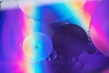 Rainbow abstract defocused background picture made with oil, water and soap Royalty Free Stock Photo