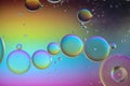 Multicolored abstract background picture made with oil, water and soap Royalty Free Stock Photo