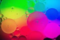 Rainbow abstract background picture made with oil, water and soap Royalty Free Stock Photo
