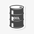 Oil drum container, barrel flat sticker