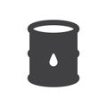 Oil Drum Icon - Barrel Icon Royalty Free Stock Photo