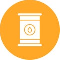 Oil Drum icon vector image. Royalty Free Stock Photo