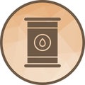 Oil Drum icon vector image. Royalty Free Stock Photo
