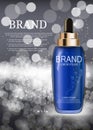 Oil Essence Hydrating Concentrate Bottle Template for Ads