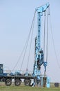 Oil exploration drilling rig vehicle