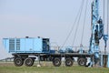 Oil exploration mobile drilling rig vehicle