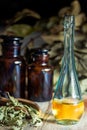 Oil and extract of herbs and aromatic medicinal plants