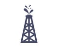 Oil Extraction, Petroleum extraction machine logo design. Oil pump and oil refining factory. Petrol Tower. Oil pumps.