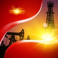 Oil field illustration.