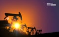 Oil field Royalty Free Stock Photo