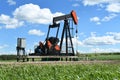 Oil Field Pump Jack Royalty Free Stock Photo