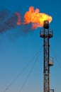 Oil flare Royalty Free Stock Photo