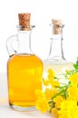 Oil with a flower buttercup Royalty Free Stock Photo