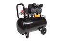 Oil-free portable single-stage air compressor on white background