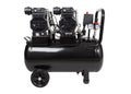 Oil-free portable single-stage air compressor on white background