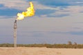 Oil gas flare Royalty Free Stock Photo