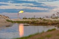 Oil gas flare Royalty Free Stock Photo