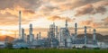 Oil and Gas Industrial , oil refinery plant, Royalty Free Stock Photo