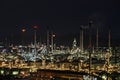 Oil and gas industry,night time