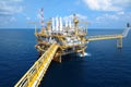 Oil and gas industry .Offshore construction platform for production oil and gas, Production platform .