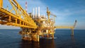 Oil and gas industry .Offshore construction platform for production oil and gas, Production platform .