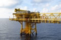 Oil and gas industry .Offshore construction platform for production oil and gas