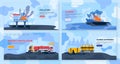 Oil gas industry pollution, eco accident vector illustration, cartoon flat ecocatastrophe collection, factory pollutes