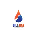 Oil and Gas logo design vector icon template Royalty Free Stock Photo