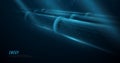 Oil, Gas pipeline on sea bottom underwater. line, dot and low polygon, structure design. Vector illustration Royalty Free Stock Photo