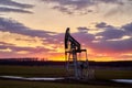 Oil and gas production Royalty Free Stock Photo