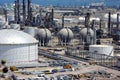 Oil and gas refinery complex Royalty Free Stock Photo