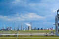 Oil and gas refinery industry panoramic landscape