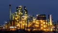 Oil and gas refinery plant Royalty Free Stock Photo