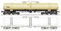 Oil / gasoline tanker car